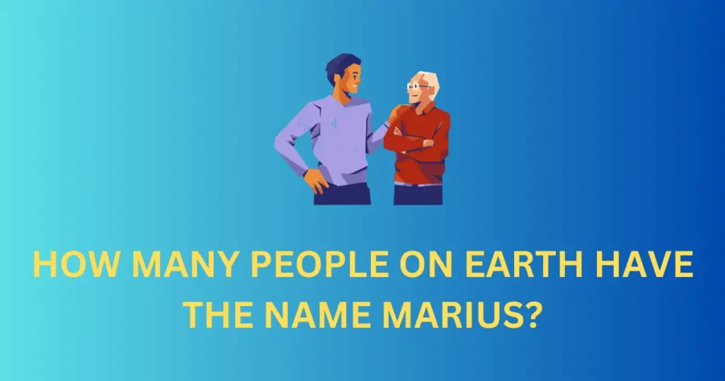 how many people on earth have the name marius